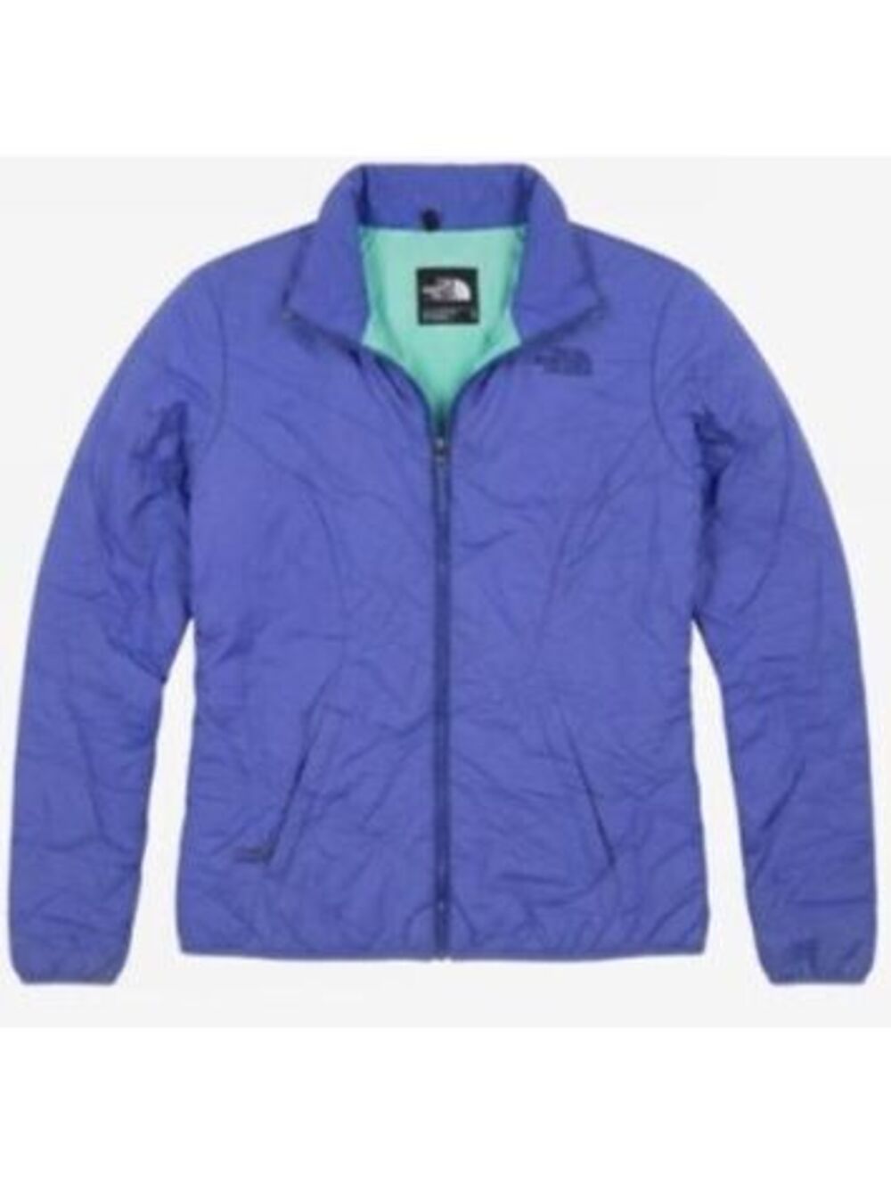The North Face ThermoBall Jacket Womens S Purple Mint Green Quilted Puffer